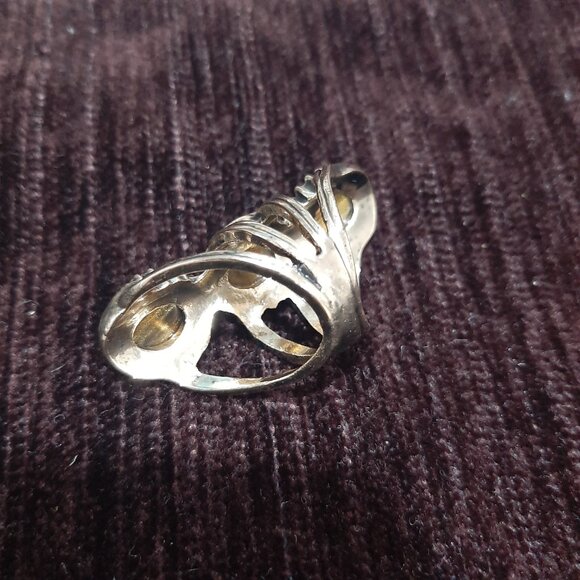 Rare Vintage triple stacked boho whimsygoth ring - Picture 6 of 6